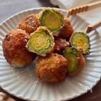 ころころ芽キャベツフライ⭐︎食物繊維たっぷり旬の味⭐︎