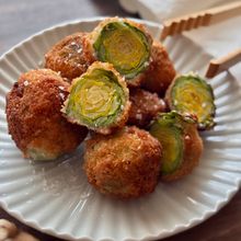 ころころ芽キャベツフライ⭐︎食物繊維たっぷり旬の味⭐︎