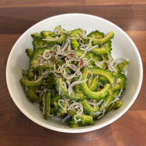 さらの作ってみた!投稿(＼子供も食べやすい／【ゴーヤのじゃこおかか和え】)