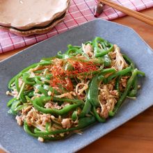 【ひき肉とえのきの青椒肉絲】すき焼のたれで簡単に味が決まる!