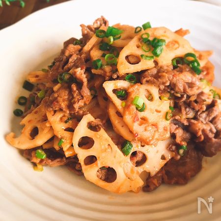 夕飯のおかず 牛もも肉とれんこんの辛みそ炒め By Chiko レシピサイト Nadia ナディア プロの料理家のおいしいレシピ