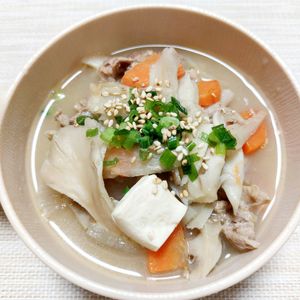 よっこの作ってみた!投稿(【腸活スープ具だくさん豚汁】根菜の食物繊維たっぷりヘルシー)