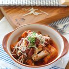 サバ缶で！厚揚げのトマト煮