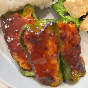 mi-koの作ってみた!投稿(【ヤンニョムピーマンの肉詰め】甘辛だれがやみつき！お弁当にも)
