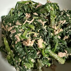 856908の作ってみた!投稿(余った春菊の消費に♪簡単副菜！『春菊とツナの胡麻和え』)