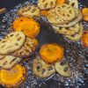 焼きレンコンとにんじんのすだち甘辛和えの工程2