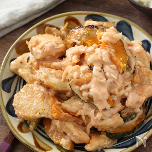 【鶏マヨかぼちゃ】ご飯がすすむ節約絶品おかず