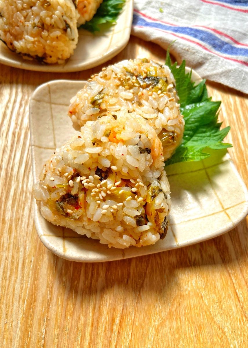 ごま油香る 明太子と高菜のごちそうおにぎり レシピサイト Nadia ナディア プロの料理家のおいしいレシピ