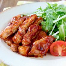 【らくレピ】10分で完成♪ステーキ風ポークチャップ