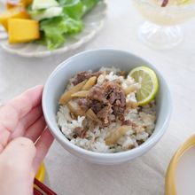 牛肉とごぼうの混ぜごはん