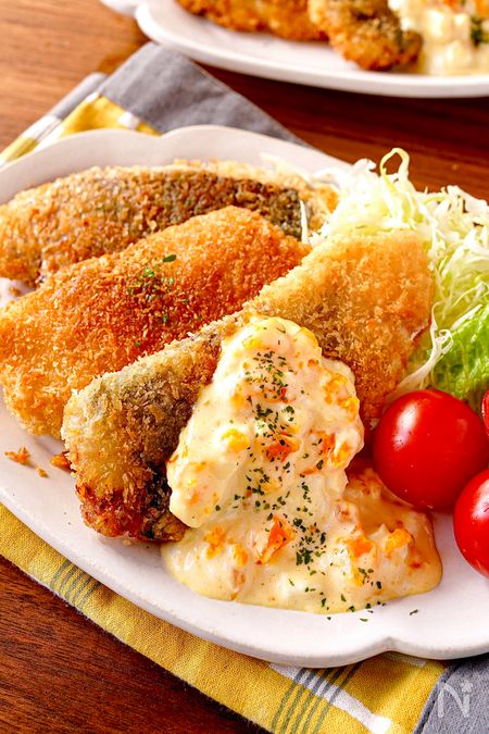 【アジフライ】息子も喜ぶ！サクッふわˊ˗