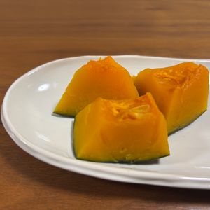 こむぎの作ってみた!投稿(味付けは塩だけ♪甘い塩カボチャの作り方)