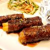 ぱんだの作ってみた!投稿(長ネギの豚肉巻き照り焼き)