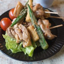 白ごまサテー風焼き鳥