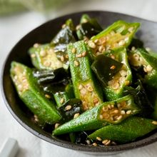 オクラとわかめのナムル♪レンジで作る簡単レシピ!
