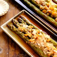 【アスパラのバター焼き】特製にんにくダレ/作り置きOK