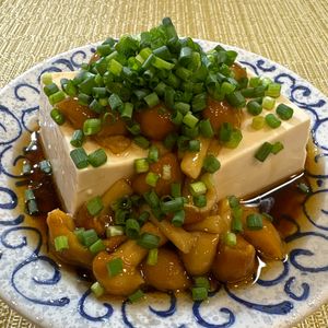 楽ラク手抜キッチン🐶🐾の作ってみた!投稿(普通の豆腐がごちそうに！なめこ豆腐)