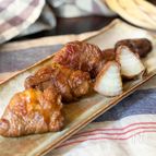ごはんが進む簡単おかず！新玉ねぎの肉巻きすき焼き風