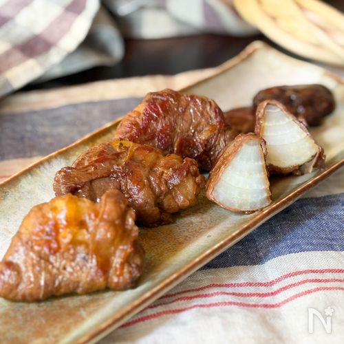 ごはんが進む簡単おかず!新玉ねぎの肉巻きすき焼き風