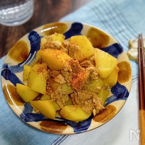 【ツナじゃが】材料2つだけ!ツナ缶で簡単煮込みおかず