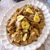 ［砂肝とにんにくのターメリック炒め］ダブルにんにく！焼くだけ