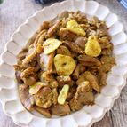 ［砂肝とにんにくのターメリック炒め］ダブルにんにく！焼くだけ