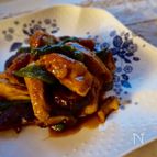 椎茸と鶏ももの照り焼き