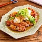 カリッとさっぱり♪【鶏もも肉のおろし柚子胡椒ポン酢】