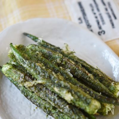 とろっとやみつき!オクラののり塩おつまみ