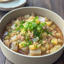 ご飯が進む絶品おかず【だいこんにゃくのそぼろ煮】