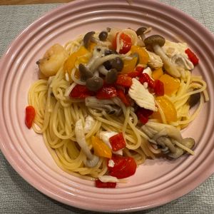 もみじの作ってみた!投稿(ごちそうの味♪アクアパッツァ風パスタ)