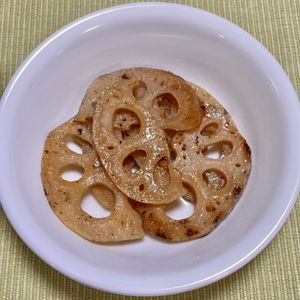 キャピタンの作ってみた!投稿(シンプルが故に旨い！焼きレンコンの酢の物！)