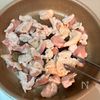 『包丁いらず!10分で旨味凝縮』汁なし極上親子丼の工程1