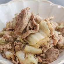 【炒めるだけの絶品おかず】豚肉と白菜の山椒炒め
