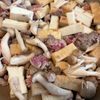 厚揚げでボリューム満点♡『厚揚げときのこのひき肉炒め』の工程1