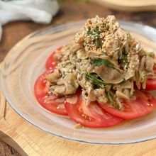 ご飯も素麺にもピッタリ【薬味たっぷり棒棒豚】