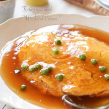 ふんわり卵のカニ玉＊天津飯(カニカマ使用)
