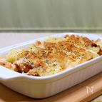 サーモンとポテトのダブルチーズ焼き
