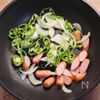 懐かし♪チーズナポリタンの工程1