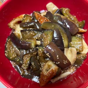 ゆくゆくの作ってみた!投稿(茄子とちくわの《テリテリ♡ごま照り焼き》)