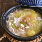ホロホロじゃがいものにんにく豚鍋