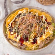 10分で作れる！ボリューム満点✨【包まないとんぺい焼き】