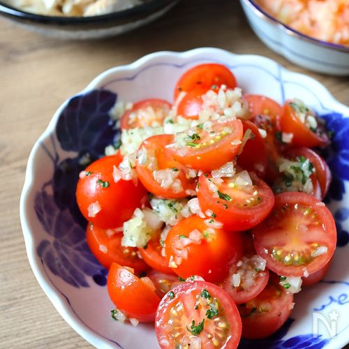 【ヘルシーで美味しい！作り置きOK】トマトのマリネ