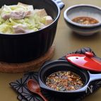 薬味ごまらー油だれ　蒸し鍋