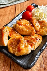 【鶏むね肉のうま味噌焼き】節約食材でご飯が進むおかず♪