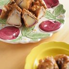 りんごの肉巻き～ピーナツバターソース～