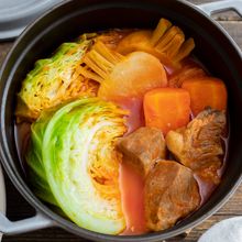 【コトコト煮るだけ♪】トマトジュースで塩豚ポトフ