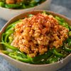 時短節約♡『ピリ辛鶏味噌丼』さっと炒めてご飯進む♪
