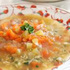 ガーリック玄米のハーブ野菜リゾット風
