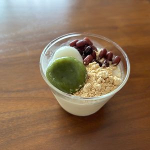 こむぎの作ってみた!投稿(きな粉ミルクプリン)